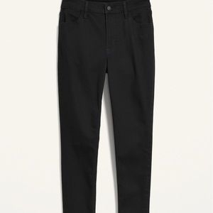 NWT OLD NAVY High-Waisted Wow Super-Skinny Black Jeans Color: Black Jack